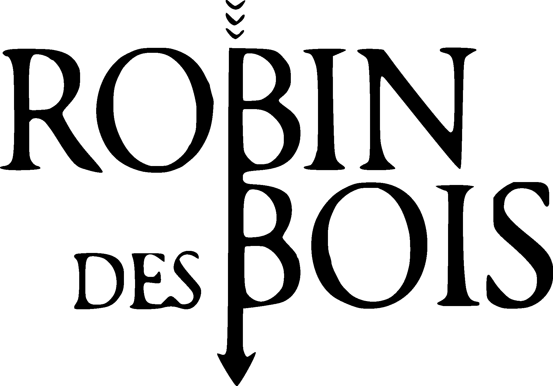 Robin Des Bois Black Logo Vector Logo